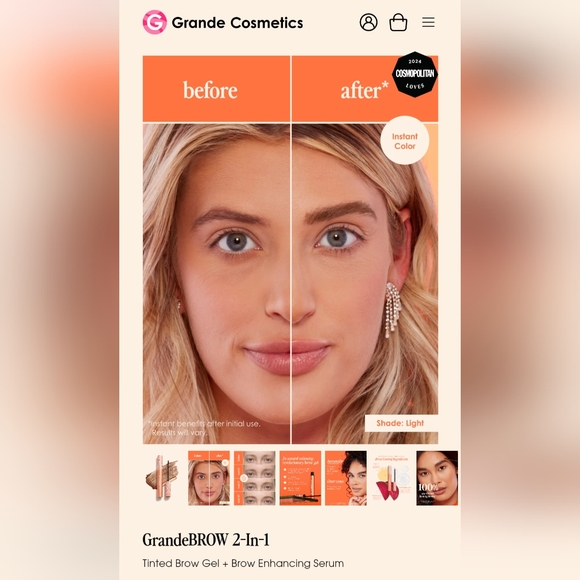 Grande brow 2 in 1 in light - Picture 2 of 5